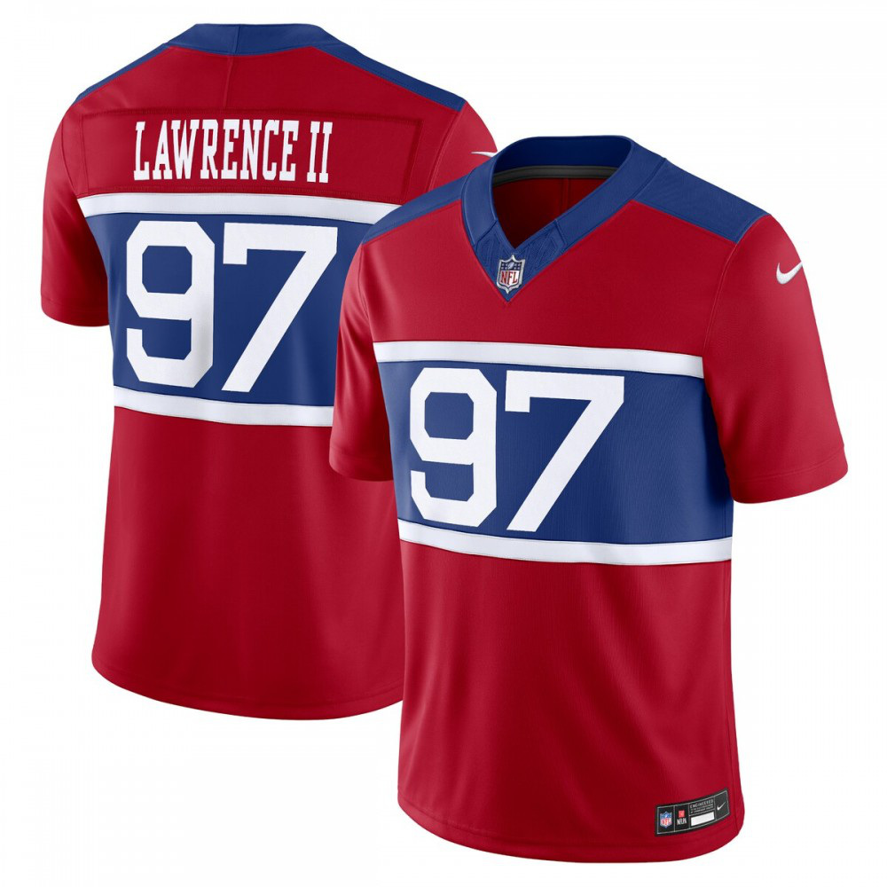 Dexter Lawrence II New York Giants Nike Alternate Vapor F.U.S.E. Limited Jersey - Century Red-GridironStore